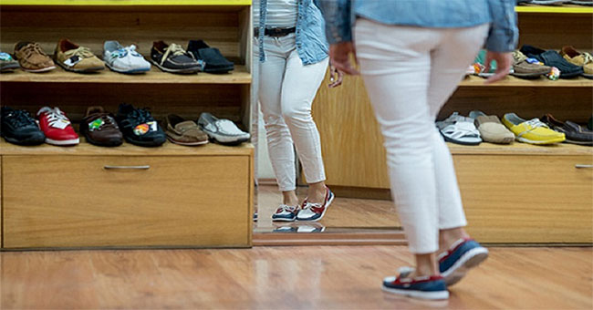 Can you get a blood infection when you try on shoes but not all?