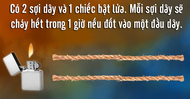 Can you solve the classic puzzle: Burning time-consuming rope?