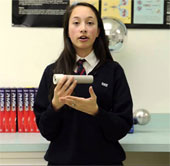 Canadian girls make a flashlight torso