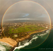 Capture a rare, circular rainbow image