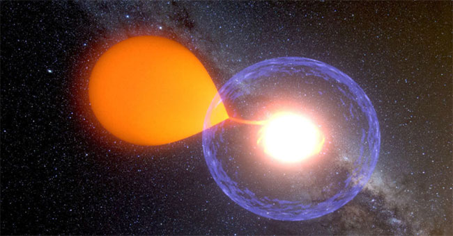 Capture the moment when the planet exploded brightly