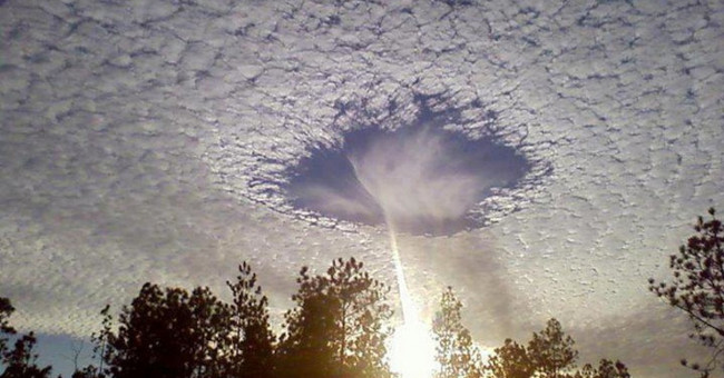 Causes of cloud hole formation