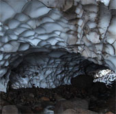 Cave shimmering in Russia