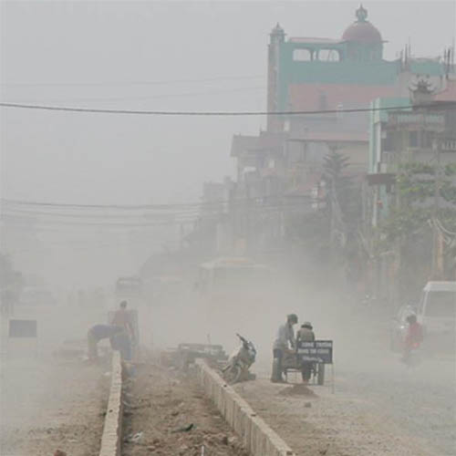 Cell phone air pollution test