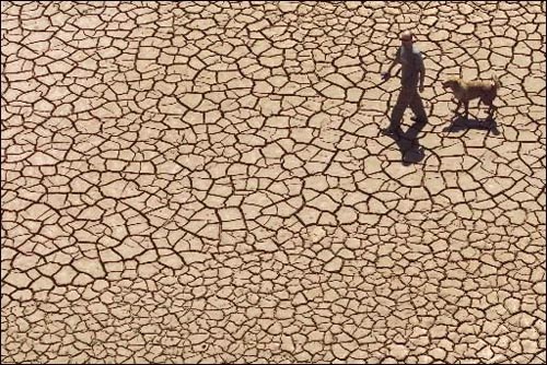 Central Europe with the risk of drought because of climate change