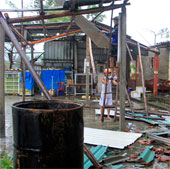 Central Vietnam dissipated after the storm