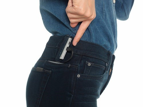 Charge your cell phone on jeans