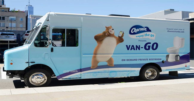 Charmin Van-GO - Mobile toilet service upon request