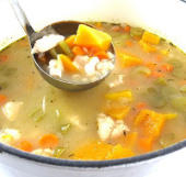 Chicken soup helps fight flu