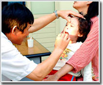 Children may be deaf only because ... runny nose