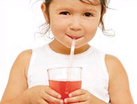 Children take medicine more easily thanks to the sucking tube