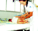 Children with diarrhea are prone to skin rashes