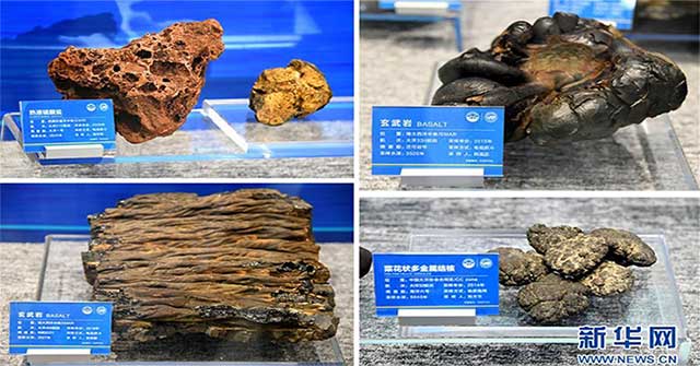 China announced rare marine specimens at a depth of 500m