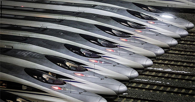 China built the first underwater railway for bullet ships