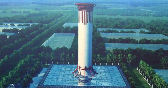 China built the world's largest air filter tower