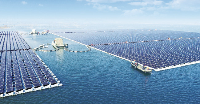 China built the world's largest floating solar power plant