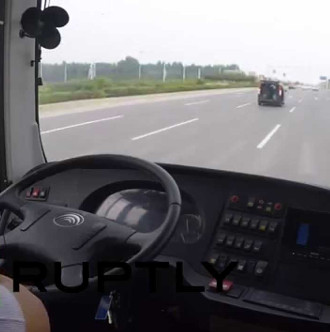 China commissioned a self-propelled bus