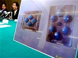 China: Confiscated 18,000 fake Viagra tablets
