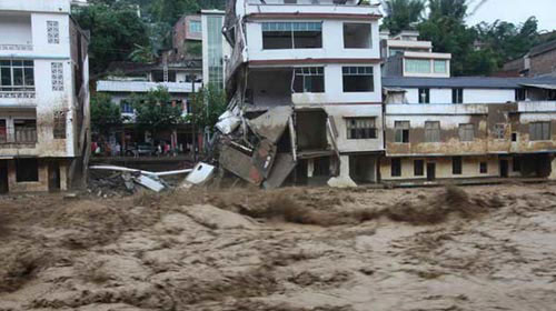 China: Flooding, 54 people died