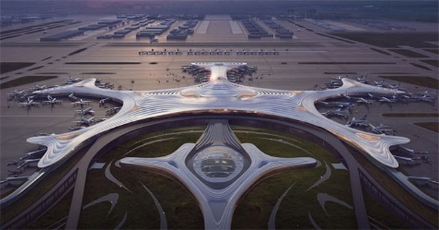 China is about to build a giant snow-shaped airport terminal