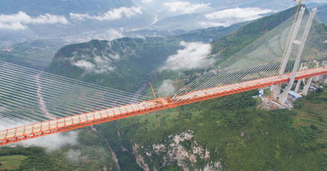 China is the tallest bridge in the world