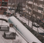China raises the alarm level of snow storm risk