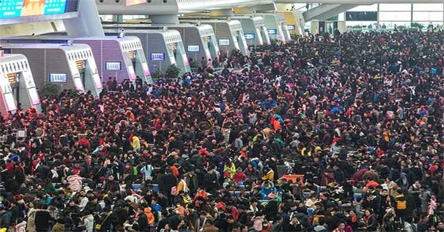 China started the 'spring': 3 billion trips within the next 40 days to go home for Tet
