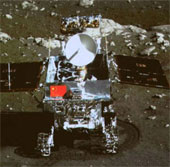 China's moon self-propelled car crashed