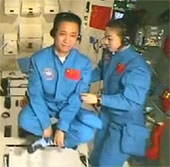 Chinese astronaut lectures in the universe