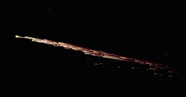 Chinese missiles form mysterious fireballs in the sky of America