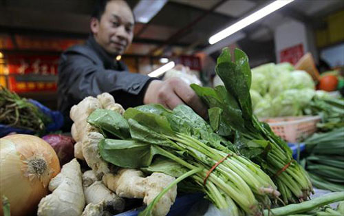 Chinese vegetables are contaminated