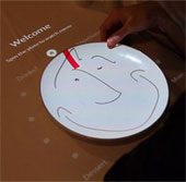 Choose the menu by turning the dish