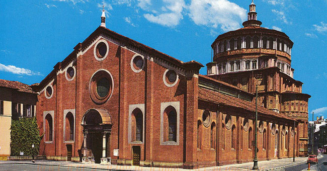 Church and monastery Santa Maria delle Grazie in Milano - Italy