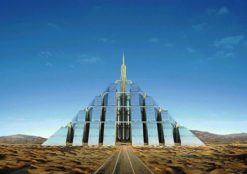 City on pyramid