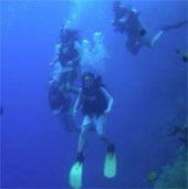 Classes at a depth of 18m