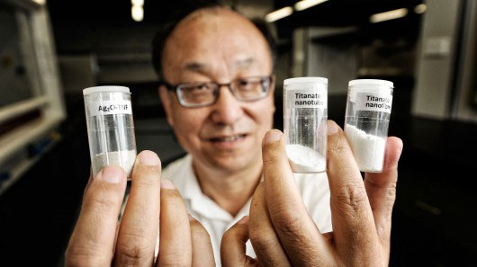 Clean 1 ton of radioactive water with 1 gram of new material
