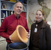 Clean water from clay and sawdust