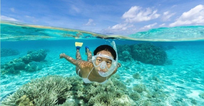 Clear waters like air