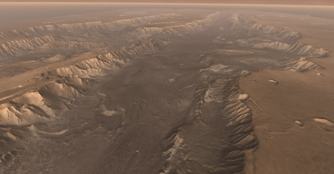 Climate change due to 10 million-year greenhouse effect on Mars