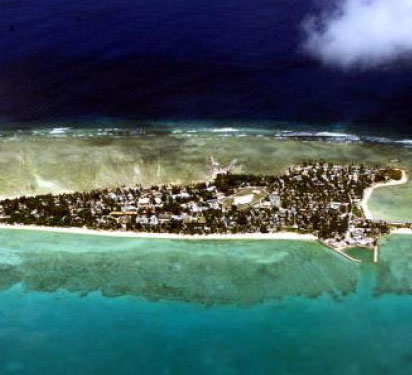 Climate change submerges the Pacific island nation