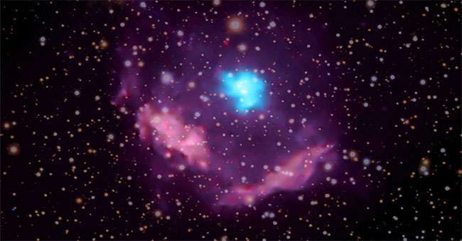 Close up of a star's death