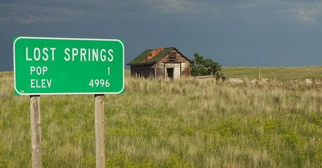 Close up of mysterious towns with only 1 resident