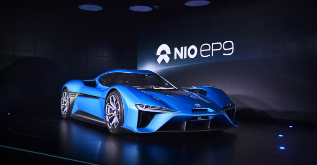 Close up of the world's fastest electric car