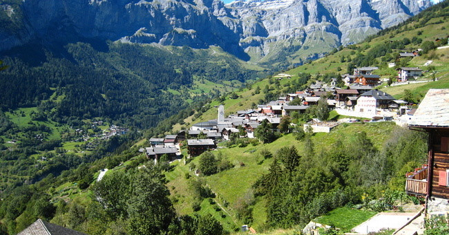Close-up of the Swiss village's beauty rewards people for living