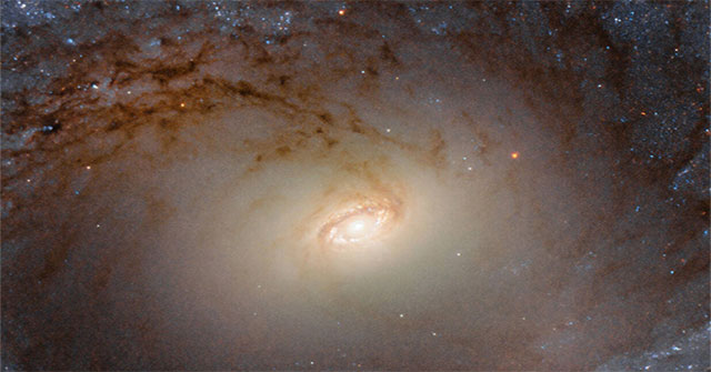Close-up shot of the galaxy 85 million light-years away