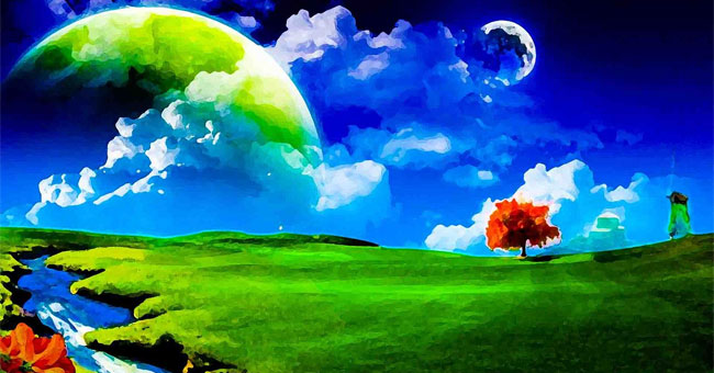CO2 gas makes the Earth green