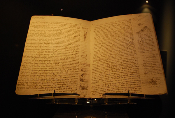 Codex Leicerster book by Leonardo da Vinci the world's most expensive