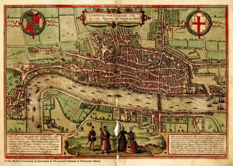 Compare 16th century maps and satellite maps today