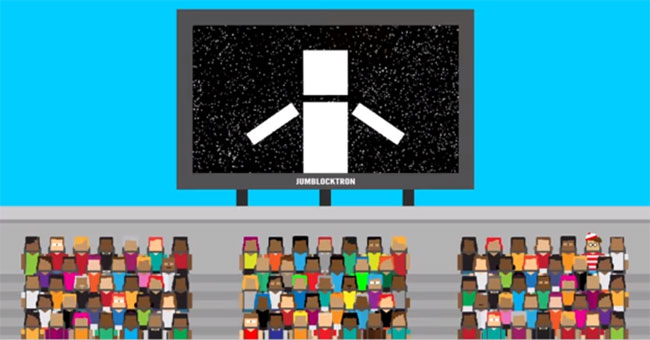 Compare the size of people with the universe