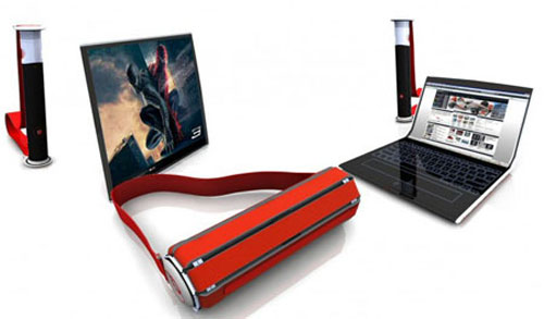 Concept laptop can be rolled back